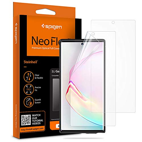 【200円引クーポン付】 Spigen Galaxy Note 10 Plus フィルム 全面保護 気泡ゼロ 液晶保護フィルム シュピゲン ケースと干渉せず TPUフィルム 貼り直しが可能 手触り Galaxy Note10 Plus フルカバー 】 (627FL27292) 送料無料