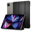 【200円引クーポン付】 Spigen iPad Pro 11インチ ケース (2022 2021)用 第4/3世代対応 シュピゲン すりむカバー 軽量 3段折...