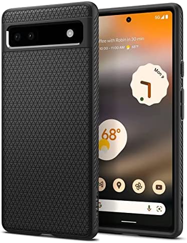 Rakuten - 【ポイント2倍】 【クーポン付】 Spigen Pixel6a ケース 薄型 TPU ソフトケース 耐衝撃 シュピゲン 米軍MIL規格取得 カメラ保護 傷防止 衝撃吸収 リキッド・エアー ACS04474 (マット・ブラック) 送料無料