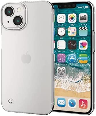Rakuten - 【ポイント2倍】 【クーポン付】 エレコム iPhone 14 ケース カバー ハード 極薄 0.8mm アイフォン スリム 軽量 頑丈 傷に強い ストラップホール付き クリア 送料無料