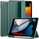 【200円引クーポン付】 ESR iPad 9/8/7 (10.2インチ 2021/2020/2019) ケース ペンシルホルダー付き 三つ折りスタンド オート...