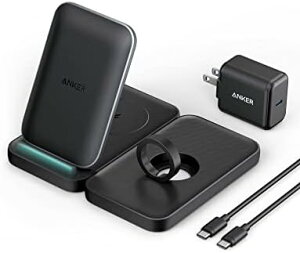 【200円引クーポン付】Anker 533 Wireless Charger (3-in-1 Stand) ワイヤレス充電器 Apple