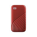 【1,000円クーポン付】 SSD WD ポータブルSSD 1TB レッド USB3.2 Gen2 My Passport SSD 最大読取り1050 MB/秒...