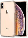 【200円引クーポン付】 Spigen iPhone XS Max ケース クリア 耐衝撃 米軍MIL規格取得 6.5インチ シュピゲン 対応 ワイヤレス充電 画面保護 レンズ保護 衝撃吸収 ウルトラ ハイブリッド 065CS25127 (クリスタル クリア) 送料無料