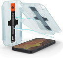 【200円引クーポン付】 Spigen EZ Fit ガラスフィルム iPhone 14、iPhone 13、iPhone 13 シュピゲン Pro 用 貼り付けキット付き iPhone14、iPhone13、iPhone13Pro 対応 保護 フィルム 2枚入 送料無料