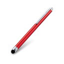 【200円引クーポン付】 エレコム タッチぺン スタイラスペン 軽いタッチの超感度タイプ アイフォン アイパッド iPhone/iPad/Android レッド...