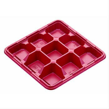 KF−80朱 T蓋セット 25入 弁当容器 テイクアウト 使い捨て レンジ対応 仕切り 業務用