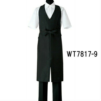 Rakuten - WT7817-9 胸当エプロン 選べる2サイズ M/L