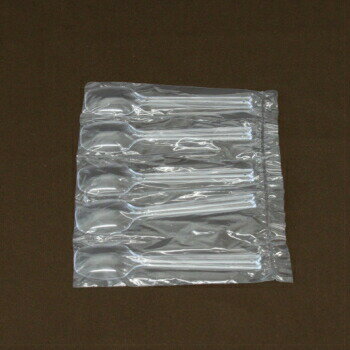 【お買い物マラソンクーポン配布中】平スプーン＃100 5連100本袋入 使い捨てスプーン プラスチックスプーン テイクアウト イベント デザート 業務用