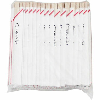 Disposable Chopsticks - 白樺元禄箸（赤線） 100膳