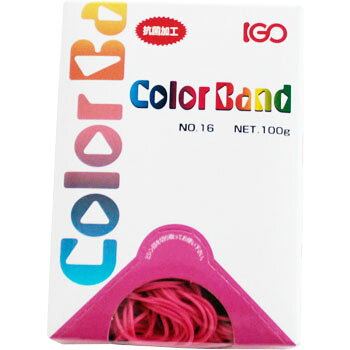 Rakuten - IGO輪ゴム 100g＃16 ピンク 箱入