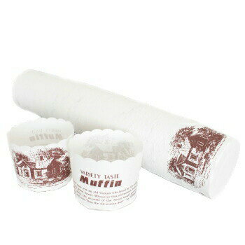 マフィンカップ ハウス柄 白 M−405 1