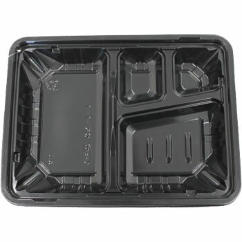 CKー1ー1 黒 透明蓋付 50入 弁当容器 弁当パック テイクアウト ランチボックス レンジ対応  ...