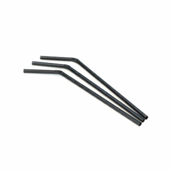 フレックス ストロー 黒 裸 500本 912 ドリンク ジュース用 テイクアウト 持ち帰り イベント 業務用 曲がるストロー 個包装なし