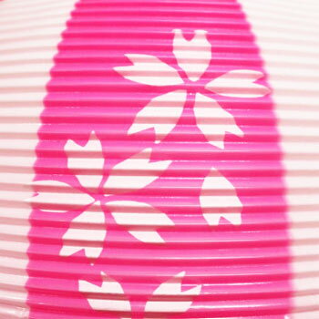 ポリ尺丸提灯 桜柄 1個 花見 桜祭り 桜カーニバル お祭り ちょうちん 飾り 屋台 イベントグッズ イベント用 業務用 お祭り用 2