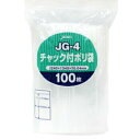 JG-4 チャック付ポリ袋 透明 100枚入 チャック付き 袋 ジャパックス