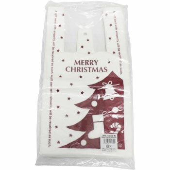 キュートレジバッグ（100枚）XPC−S HEADS ヘッズ 手提げ袋 レジ袋 クリスマス ラッピング 袋 ギフト か..