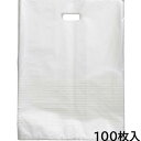 ギフトバッグ Wフロスト手穴ポリ M 100枚 ギフト 透明 英字 手抜き 洋菓子 雑貨 衣料 Mサイズ