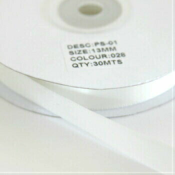 Sサテンリボン 13mm アンティークホワイト 028 シングルサテン ロールリボン ラッピング 光沢 ギフト 包装資材