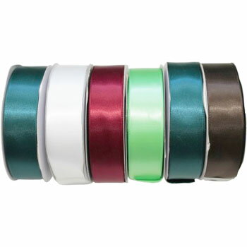 1000円ポッキリ シングルサテン リボン 6本アソート セット送料無料 25mm×約30m★こちらの商品は代金引換でのご注文はお受けできません★