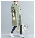 プリントロングシャツ ワンピース プリント 春物 シャツ トップス ブラウス 無地 チュニック 大きいサイズ 長袖 春 夏 Aライン ミドル丈 レディース 体型...