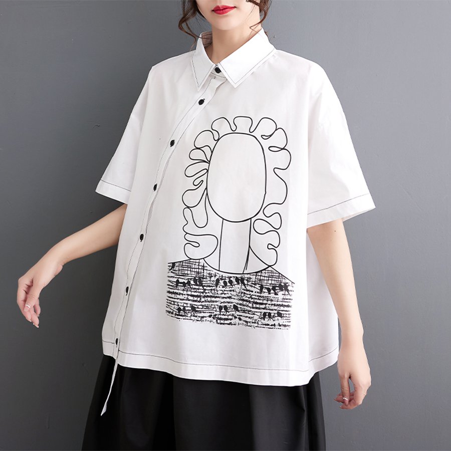 半袖シャツ レディース きれいめ トップス シャツ ブラウス 半袖 切り替え 白 大人可愛い ミドル ドロップショルダーシャツ トップス tシャツ 無地 チュニック 洗える 春 夏 秋 上品 体型カバー 大きいサイズ カットソー 薄手 通勤 OL フォーマル