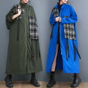 コート 上品 ワンピース 秋 シャツワンピース 長袖 トレンチコート 春 マキシ ジャケット アウター 大人可愛い チュニック きれいめ カジュアル 切替 無地...