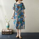ワンピース チュニック 春 シャツワンピース レディース きれいめ 大人可愛い Aラインワンピース ロングブラウス シャツ ブラウス ノーカラーシャツ 大きいサイズ 半袖 ひざ丈 ミディアム 体型カバー オーバーサイズ 着痩せ 上品 大人 夏