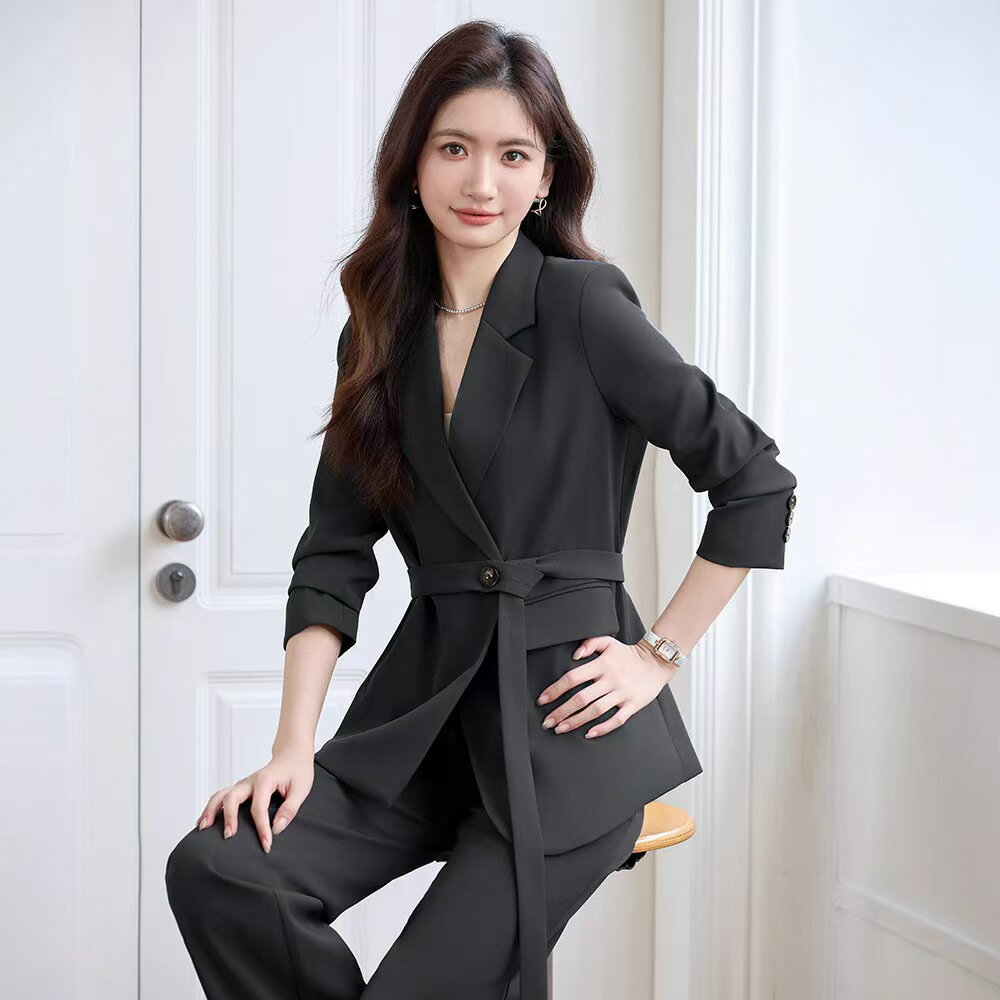 パンツスーツ レディース 2点セット 春秋 セットアップ レディース 長袖 通勤スーツ セレモニースーツ スーツ ジャケット スーツ ビジネススーツ パンツドレ...