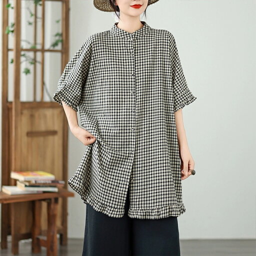 チュニック ロング 半袖 チェック ロングシャツ トップス シャツワンピース ワンピース Tシャツ カットソー 夏 春 ブラウス 大きいサイズ 上品 きれいめ レディース 大人 カジュアル 秋 ロング ワンピ スカート 女性 体型カバー 可愛い 涼し 洗濯機可能 チュニック ロング 半袖 チェック ロングシャツ トップス シャツワンピース ワンピース Tシャツ カットソー 夏 春 ブラウス 大きいサイズ 上品 きれいめ レディース 大人 カジュアル 秋 ロング ワンピ スカート 女性 体型カバー 可愛い 涼し 洗濯機可能