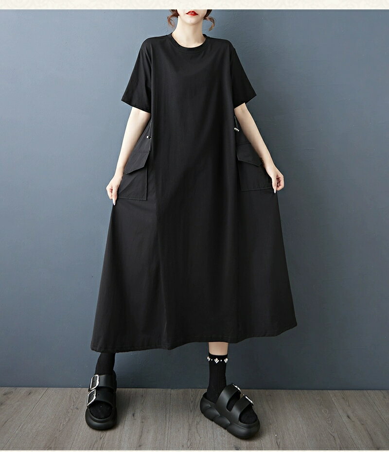 ロングワンピース マキシ レディース tシャツワンピース ロングシャツ チュニックワンピース 大人可愛い チュニック 半袖 春夏 切替え ブラウス トップス プルオーバー きれいめ カジュアル 無地 大きいサイズ オーバーサイズ 体型カバー 着痩せ 上品 大人 春服 ドレス