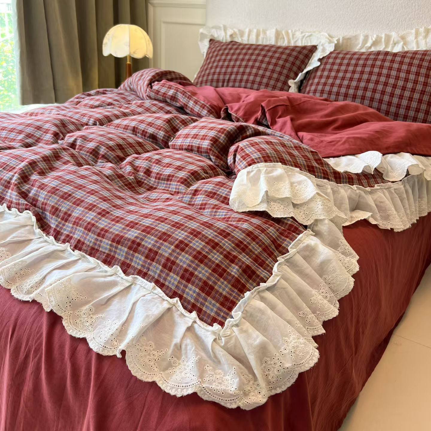 布団カバーセット 3点セット シングル ダブル チェック 寝具セット 掛け布団カバー 布団カバー 春秋 か..