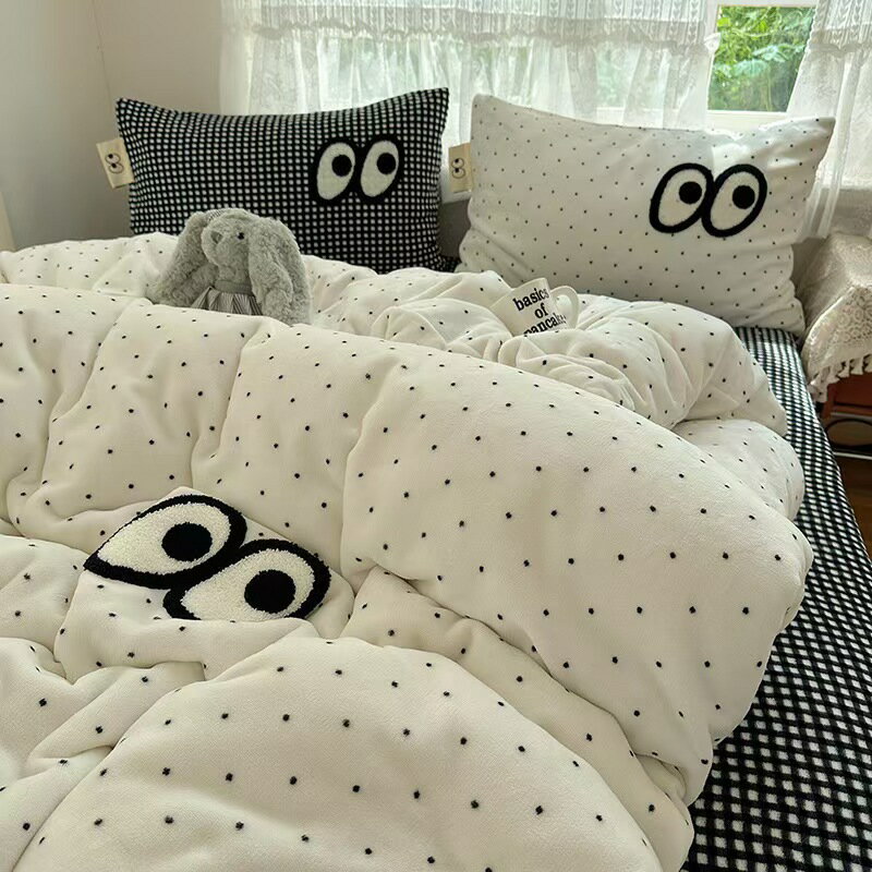 冬 布団カバー 掛け布団カバー 寝具セット シングル ダブル 3点セット チェック ストライプ柄 布団カバ..