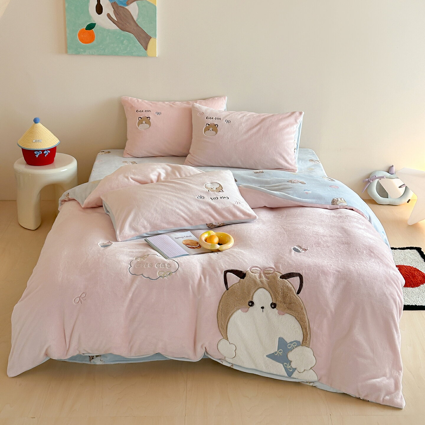 布団カバー 掛け布団カバー かわいい おしゃれ 暖か あったか 3点セット 冬 寝具カバーセット 布団カバ..