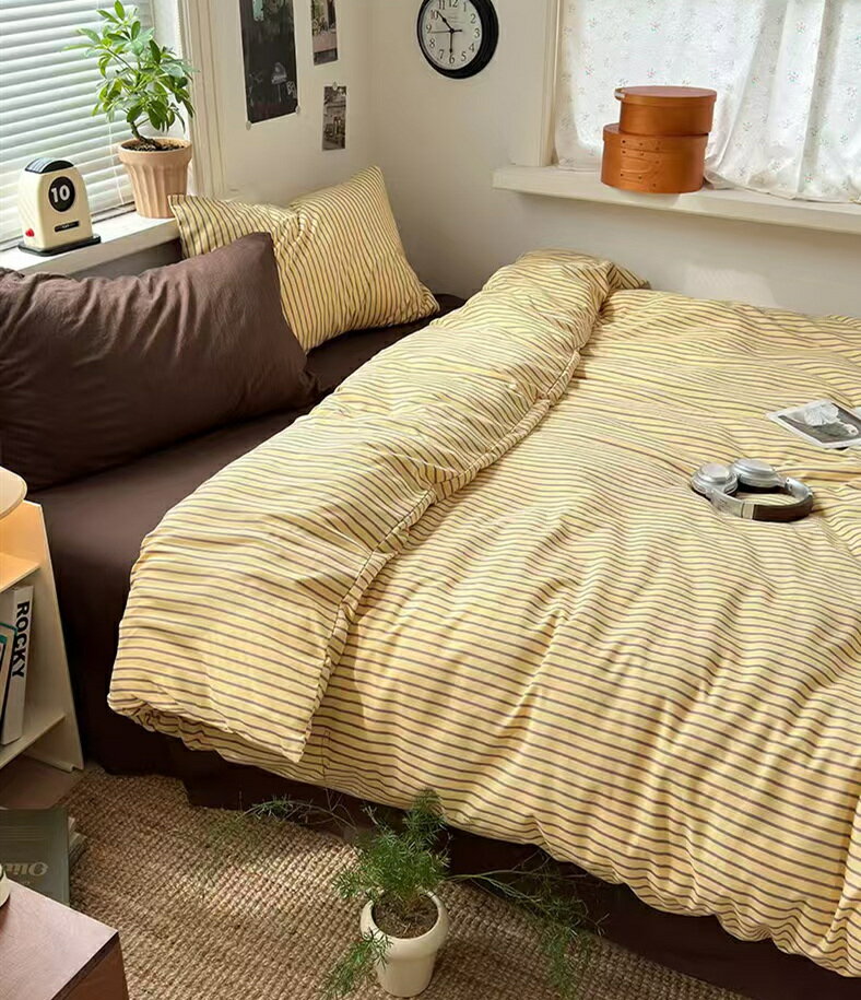 掛け布団カバー 布団カバー セット 3点セット シングル ダブル ストライプ 4点セット かわいい 可愛い ..