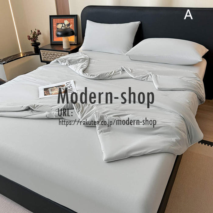 夏布団 寝具 掛け布団 肌掛け布団 シングル ダブル 接触冷感 白 単品 1点 3点 4点セット 洗える 無地 かわいい タオルケット ブランケット 夏用掛け布団 かけふとん 枕カバー ボックスシーツ 薄い布団 子供 レディース メンズ 可愛い 肌布団 軽く 合繊掛け布団 肌がけ布団 [2]