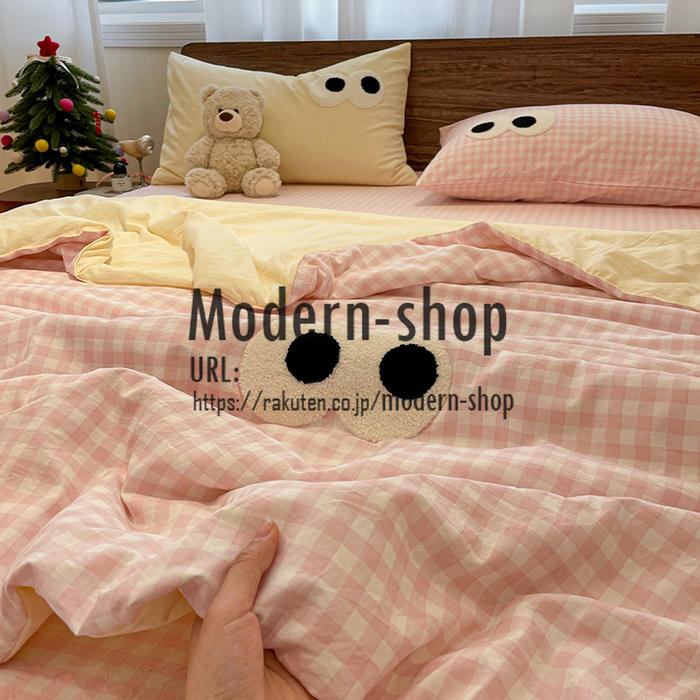 夏 可愛い 布団 夏布団 単品 チェック柄 シングル ダブル かわいい 掛け布団 肌掛け布団 寝具 1点 洗える 夏用掛け布団 枕カバー かけふとん 子供 レディース メンズ 肌布団 薄い布団 薄さ 軽く 合繊掛け布団 肌掛布団 肌がけ布団 軽量 modern-shop-10006814 modern-shop パッケージ画像