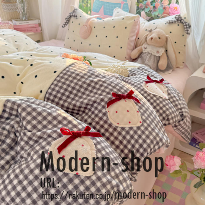 楽天市場】いちご柄 生地（寝具カバー・シーツ｜寝具）：インテリア