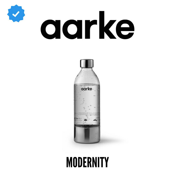 【公式】AARKE Carbonator アールケ カーボネーター 本体専用 交換用ペットボトル PET Water Bottle Clear Steel Sil…