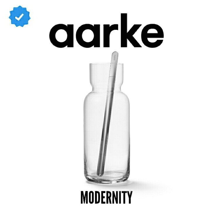 AARKE Glassware Nesting Carafe & Mixing Spoon アールケ ネスティングカラフェ & ミキシングスプーン 容量1.1L デキャンタ ピッチャー マドラー 高級クリスタルガラス製 北欧デザイン ギフト