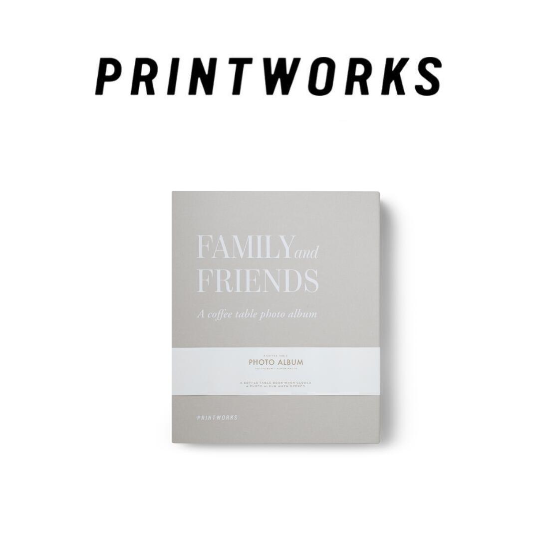 【お買得価格】PRINTWORKS Photo Album Family and Friends プリントワークス フォトアルバム ファミリーアンドフレンズ スウェーデン発 北欧デザイン 写真収納 家族 思い出 プレゼント 誕生日 贈り物 ギフトアイテム【国内正規品】