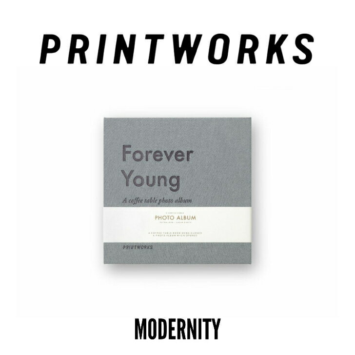 PRINTWORKS Photo Album Forever Young (S) プリントワークス フォエーバーヤング フォトアルバム 北欧デザイン インテリア 写真収納 家族アルバム 誕生日 結婚祝い プレゼント 贈り物 ギフトアイテム