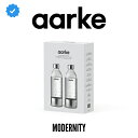 【公式】AARKE Carbonator アールケ カーボネーター 本体専用ペットボトル 2本セット クリア スチールシルバー PET Water Bottle Clear Steel Silver 2Packs 最大容量800ml【国内正規品】
