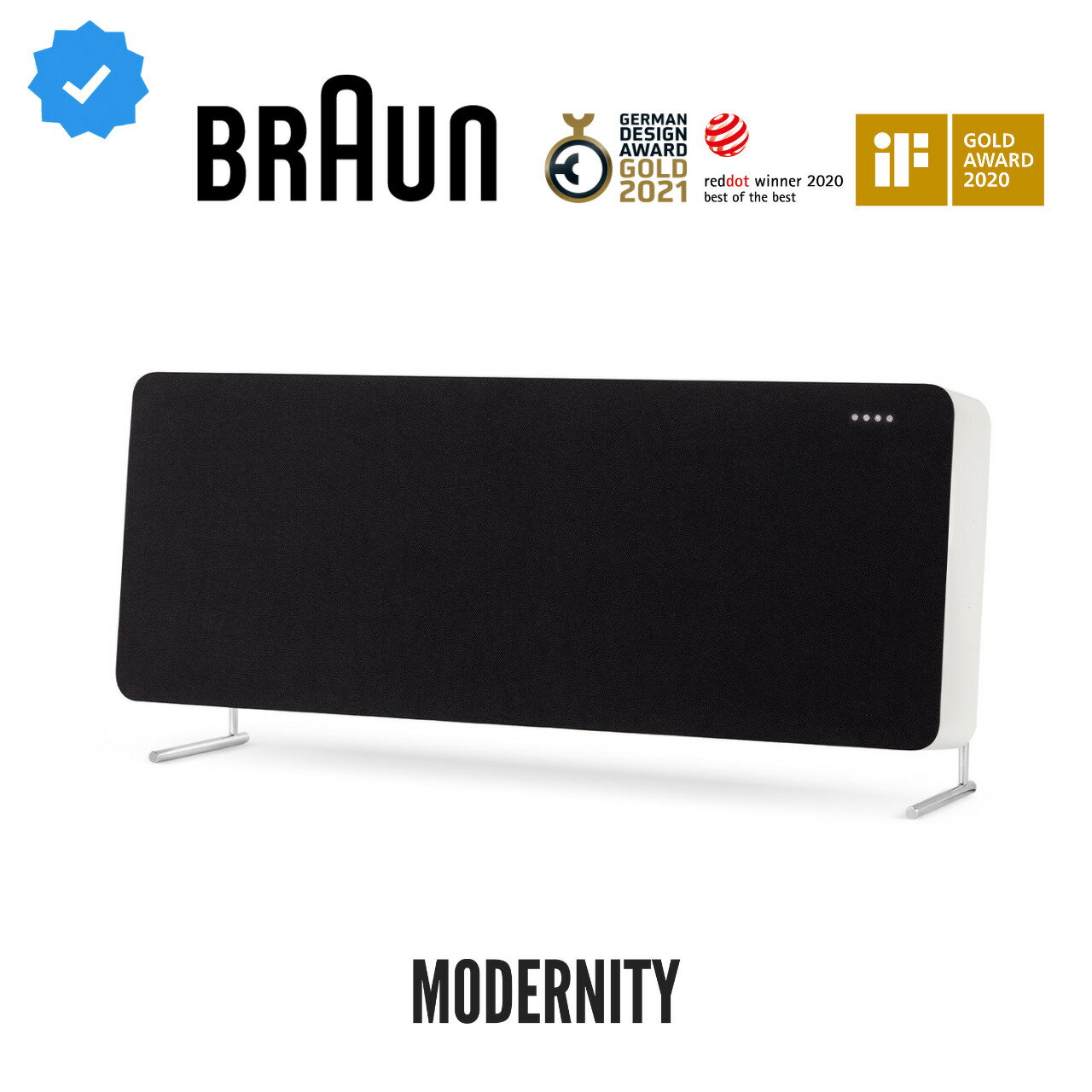 ★ SUPERセール開催中 30% OFF ★Braun Audio LE01 HiFi Stereo Speaker White ブラウン オーディオ HiFi ステレオスピーカー ホワイト 大型 Wi-fi Bluetooth 4.2 iOS Android 対応 高音質 クリアサウンド ドイツ発 インテリア デザイン 高級 おしゃれ【国内正規品】