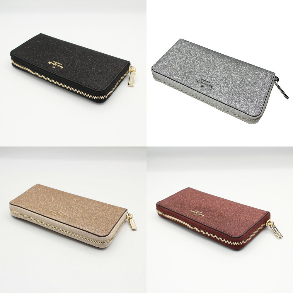 【ケイトスペード KATESPADE 】シミーグリッターボックス入りラージコンチネンタル...