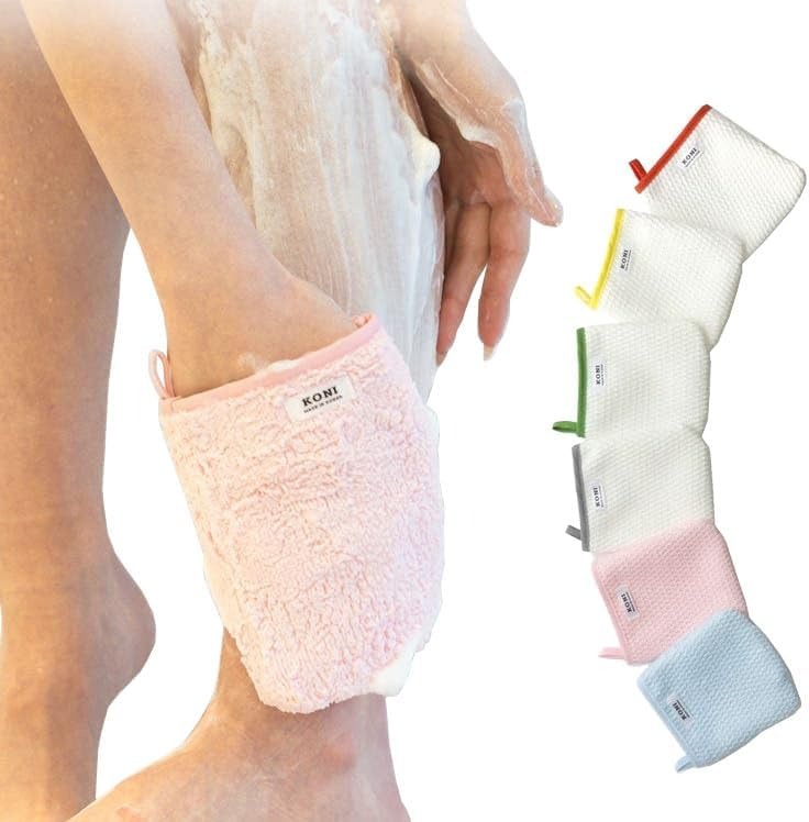 なでるだけでつるん肌シャワー手袋、超微細毛ゴシゴシ不要の低刺激で敏感肌や赤ちゃんにも ミトン ボディウォッシュタオル