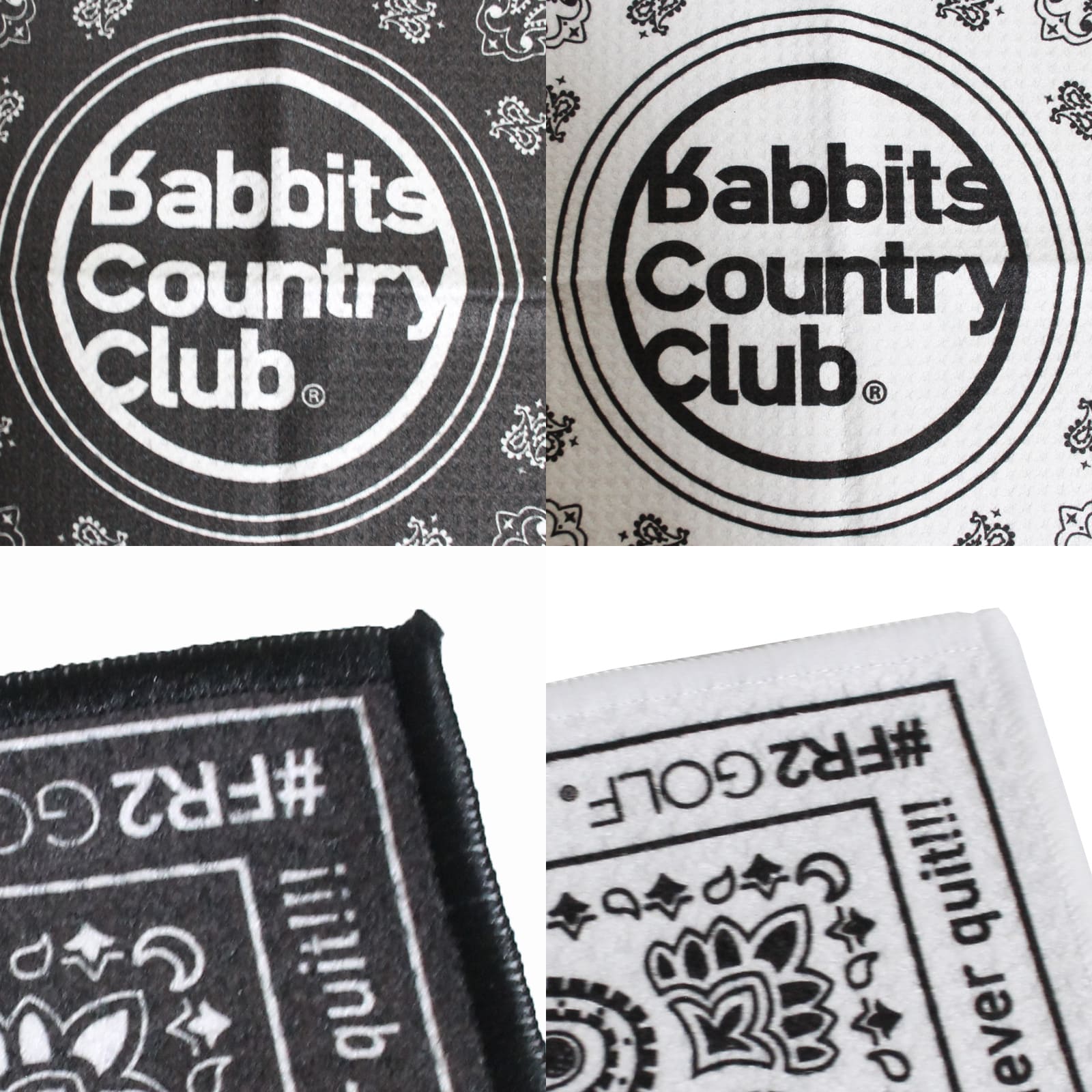 FR2GOLF Paisley Magnet Golf Towel FREE/ブラック ゴルフ マグネット タオル