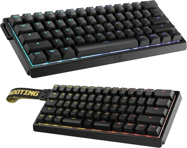 ゲーミングキーボード Wooting 60 HE v2 60% True 8K Polling アルミケース対応 磁気スイッチ