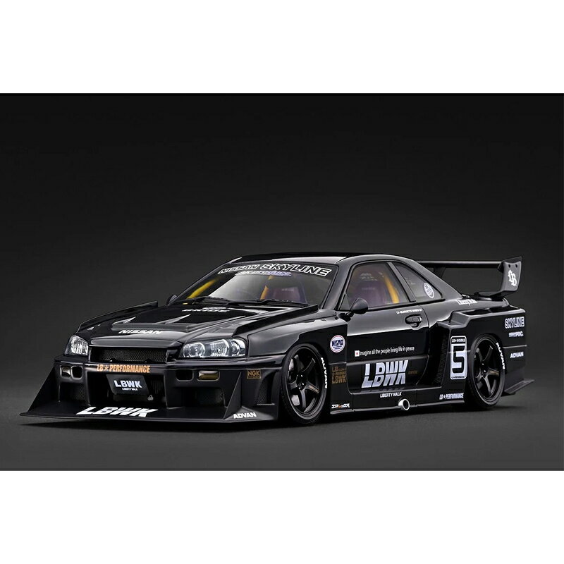 【予約2027年2月発売予定】ignition model イグニッションモデル 1/18 LB-ER34 Super Silhouette SKYLINE Black レジン製 完成品 ミニカー 国内正規品 IG4135 4580832501358