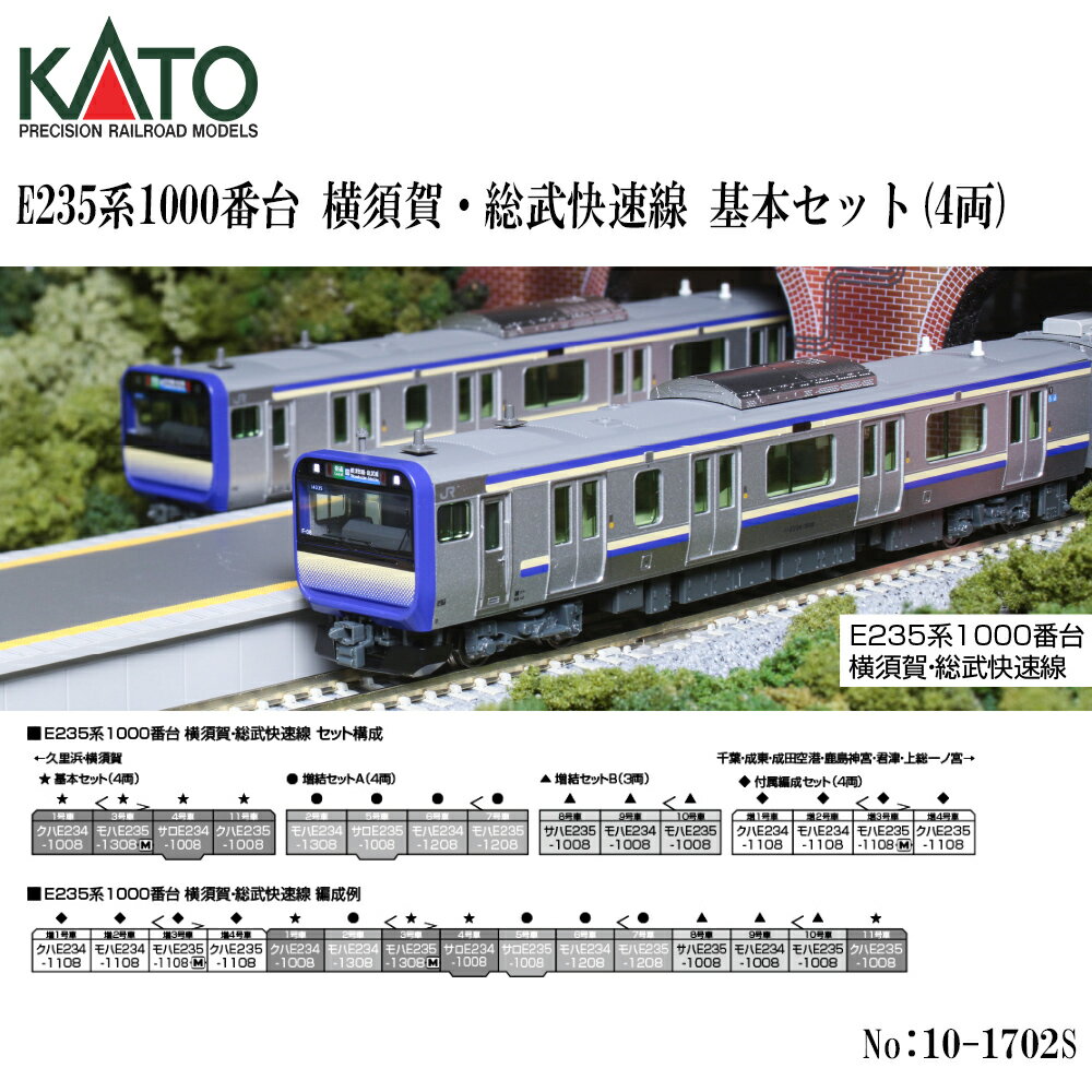 10-1702S KATO E235系1000番台 横須賀線 総武快速線 基本セット 4両 ※2 鉄道模型 Nゲージ KATO カトー